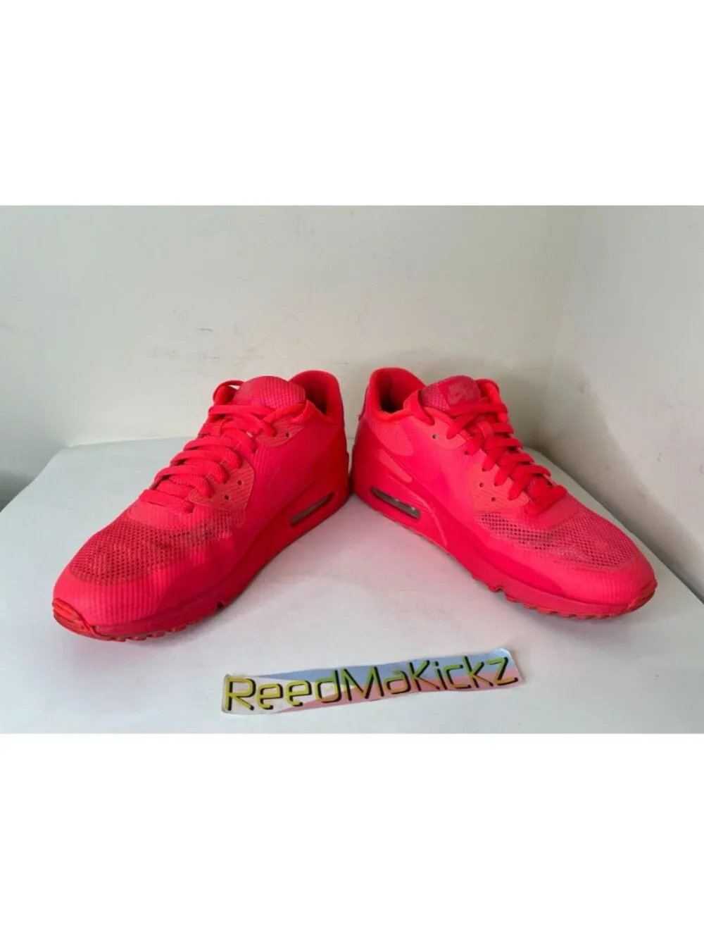 Nike Air Max 90 Hyperfuse Solar Pink NIKE ID Mens 10us PRE OWNED